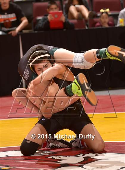 Thumbnail 1 in CIF State Boys Wrestling Championships (Round 2) photogallery.