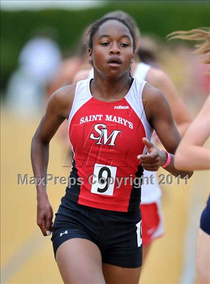 Thumbnail 2 in CIF NCS Masters Track & Field Championships (Girls 3200) photogallery.