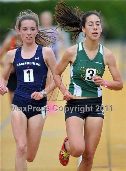 Thumbnail 3 in CIF NCS Masters Track & Field Championships (Girls 3200) photogallery.