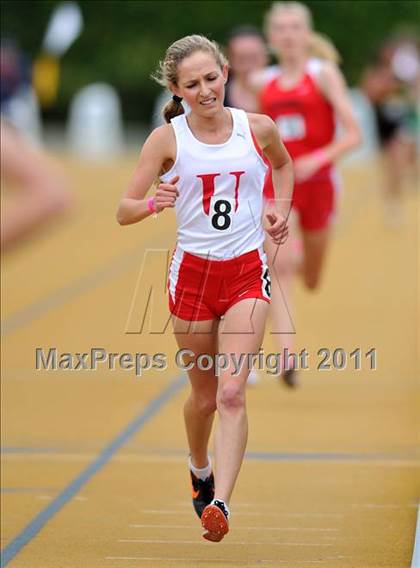 Thumbnail 3 in CIF NCS Masters Track & Field Championships (Girls 3200) photogallery.