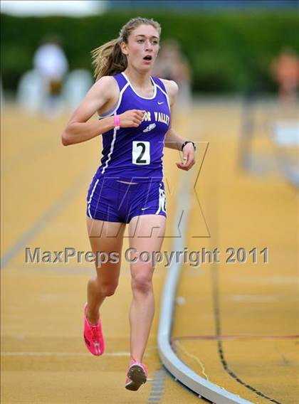 Thumbnail 1 in CIF NCS Masters Track & Field Championships (Girls 3200) photogallery.