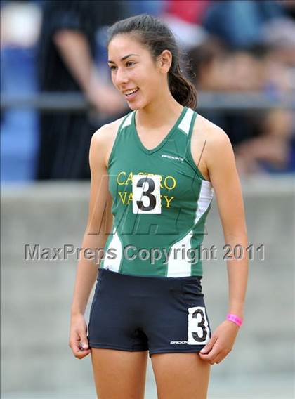 Thumbnail 3 in CIF NCS Masters Track & Field Championships (Girls 3200) photogallery.