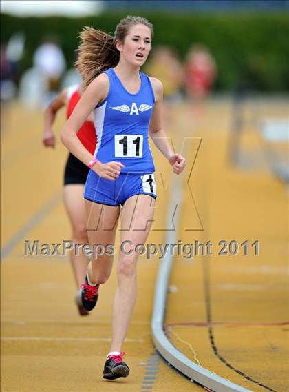 Thumbnail 3 in CIF NCS Masters Track & Field Championships (Girls 3200) photogallery.