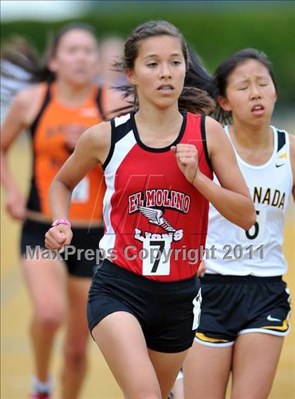 Thumbnail 3 in CIF NCS Masters Track & Field Championships (Girls 3200) photogallery.