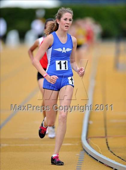 Thumbnail 1 in CIF NCS Masters Track & Field Championships (Girls 3200) photogallery.