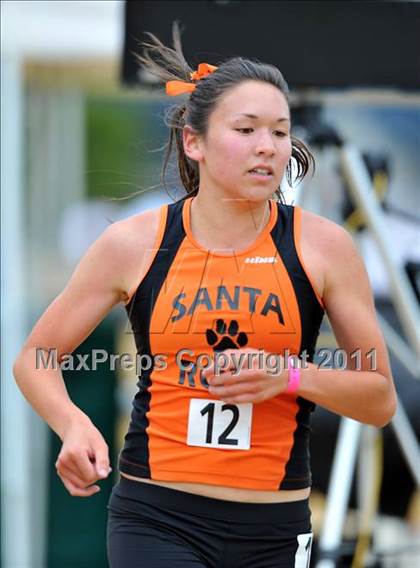 Thumbnail 1 in CIF NCS Masters Track & Field Championships (Girls 3200) photogallery.