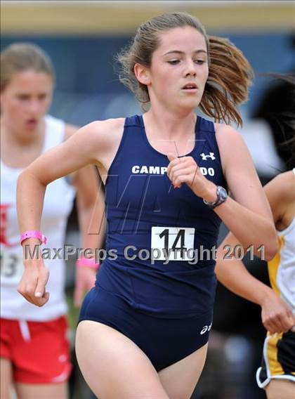 Thumbnail 2 in CIF NCS Masters Track & Field Championships (Girls 3200) photogallery.