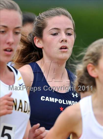 Thumbnail 3 in CIF NCS Masters Track & Field Championships (Girls 3200) photogallery.