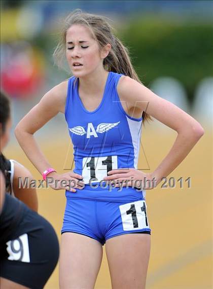 Thumbnail 3 in CIF NCS Masters Track & Field Championships (Girls 3200) photogallery.