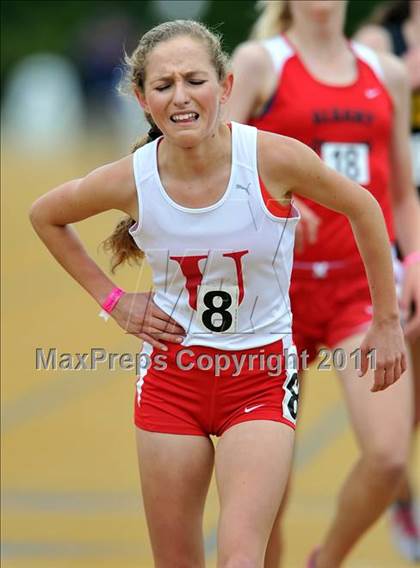 Thumbnail 1 in CIF NCS Masters Track & Field Championships (Girls 3200) photogallery.