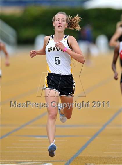 Thumbnail 3 in CIF NCS Masters Track & Field Championships (Girls 3200) photogallery.