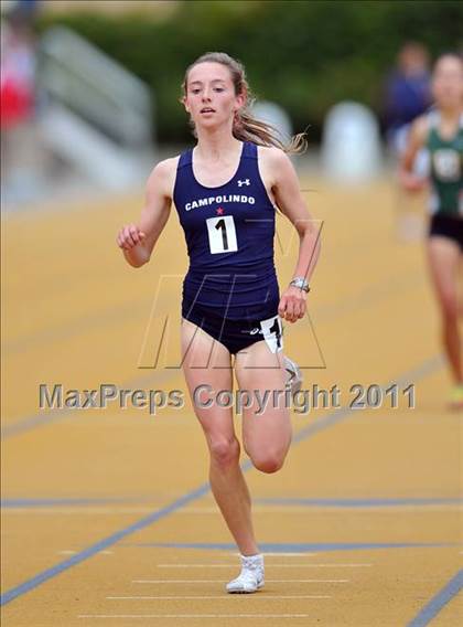 Thumbnail 2 in CIF NCS Masters Track & Field Championships (Girls 3200) photogallery.