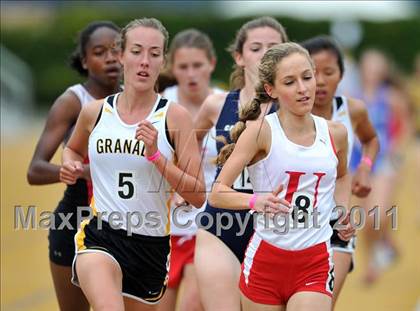 Thumbnail 2 in CIF NCS Masters Track & Field Championships (Girls 3200) photogallery.