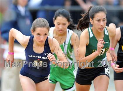 Thumbnail 2 in CIF NCS Masters Track & Field Championships (Girls 3200) photogallery.