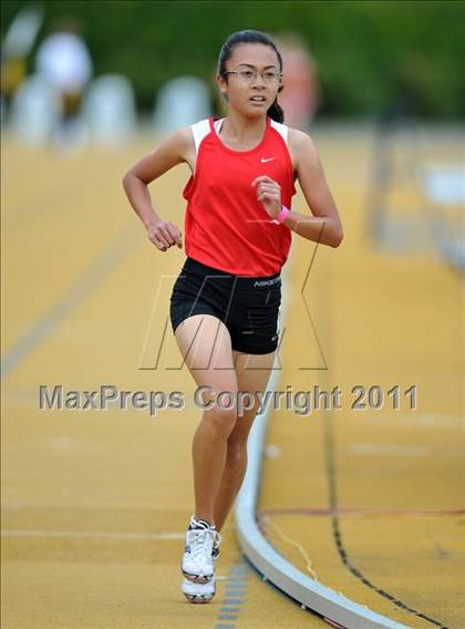 Thumbnail 1 in CIF NCS Masters Track & Field Championships (Girls 3200) photogallery.