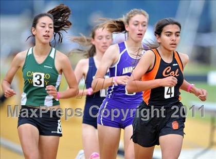 Thumbnail 2 in CIF NCS Masters Track & Field Championships (Girls 3200) photogallery.