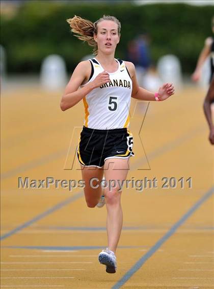 Thumbnail 2 in CIF NCS Masters Track & Field Championships (Girls 3200) photogallery.