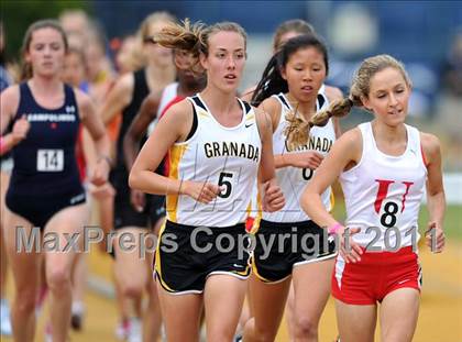 Thumbnail 3 in CIF NCS Masters Track & Field Championships (Girls 3200) photogallery.