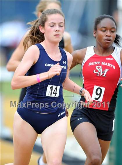 Thumbnail 1 in CIF NCS Masters Track & Field Championships (Girls 3200) photogallery.