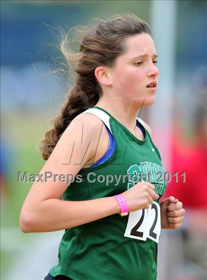 Thumbnail 1 in CIF NCS Masters Track & Field Championships (Girls 3200) photogallery.
