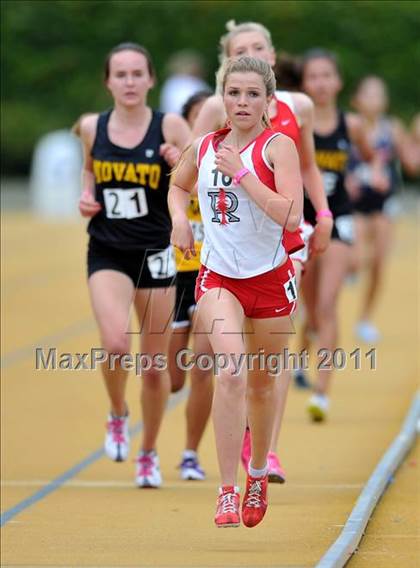 Thumbnail 2 in CIF NCS Masters Track & Field Championships (Girls 3200) photogallery.