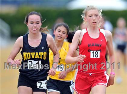 Thumbnail 1 in CIF NCS Masters Track & Field Championships (Girls 3200) photogallery.