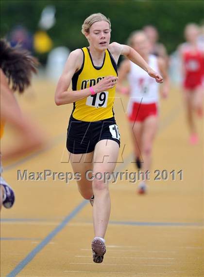 Thumbnail 2 in CIF NCS Masters Track & Field Championships (Girls 3200) photogallery.
