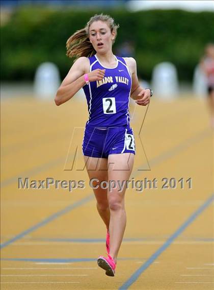 Thumbnail 3 in CIF NCS Masters Track & Field Championships (Girls 3200) photogallery.