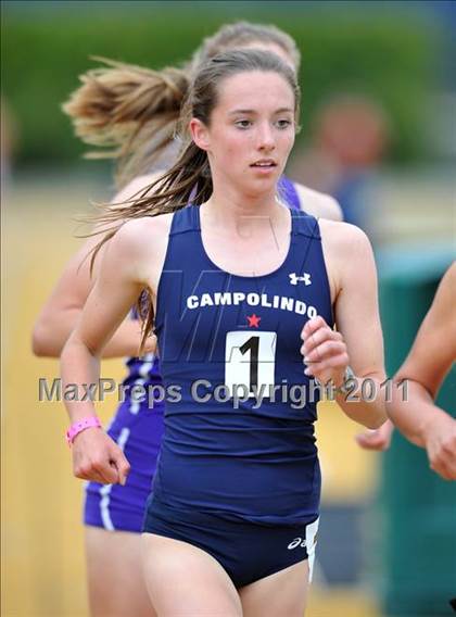 Thumbnail 2 in CIF NCS Masters Track & Field Championships (Girls 3200) photogallery.