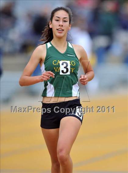 Thumbnail 1 in CIF NCS Masters Track & Field Championships (Girls 3200) photogallery.