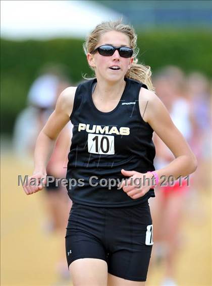 Thumbnail 1 in CIF NCS Masters Track & Field Championships (Girls 3200) photogallery.