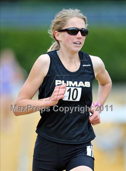 Thumbnail 3 in CIF NCS Masters Track & Field Championships (Girls 3200) photogallery.