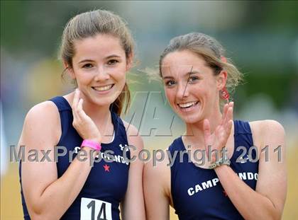 Thumbnail 1 in CIF NCS Masters Track & Field Championships (Girls 3200) photogallery.