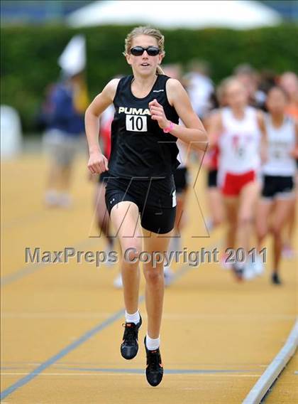 Thumbnail 1 in CIF NCS Masters Track & Field Championships (Girls 3200) photogallery.