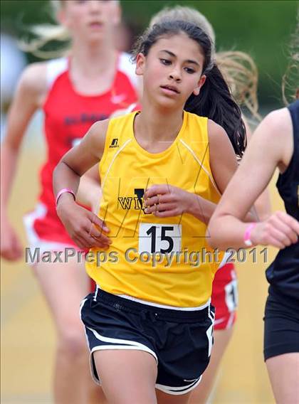 Thumbnail 3 in CIF NCS Masters Track & Field Championships (Girls 3200) photogallery.
