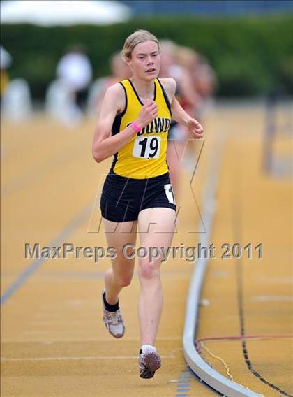 Thumbnail 3 in CIF NCS Masters Track & Field Championships (Girls 3200) photogallery.