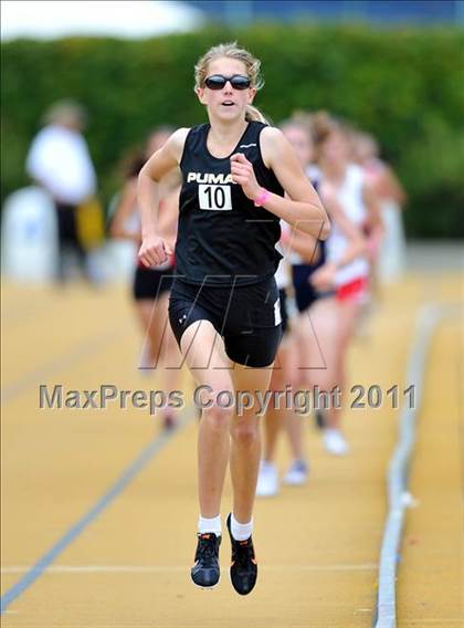 Thumbnail 3 in CIF NCS Masters Track & Field Championships (Girls 3200) photogallery.