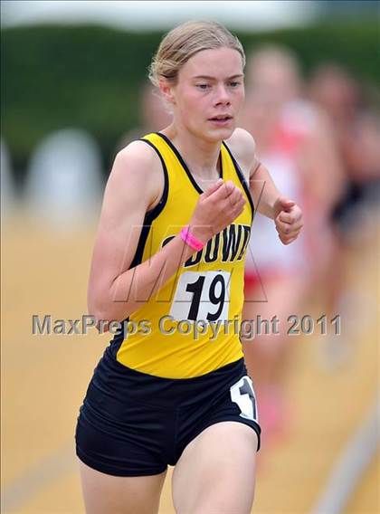 Thumbnail 1 in CIF NCS Masters Track & Field Championships (Girls 3200) photogallery.