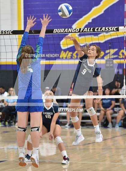 Thumbnail 2 in Xavier College Prep vs. Kamehameha Kapalama (Durango Fall Classic) photogallery.