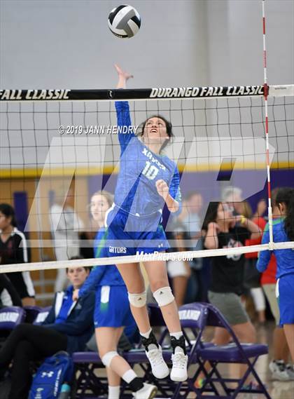 Thumbnail 3 in Xavier College Prep vs. Kamehameha Kapalama (Durango Fall Classic) photogallery.