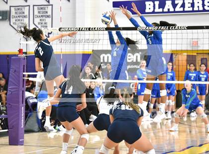 Thumbnail 2 in Xavier College Prep vs. Kamehameha Kapalama (Durango Fall Classic) photogallery.