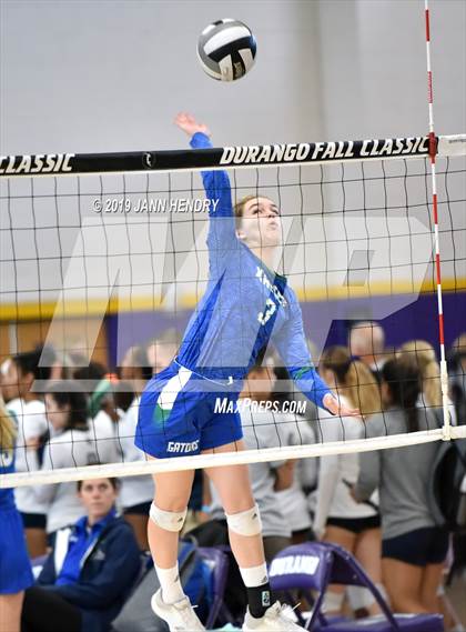 Thumbnail 1 in Xavier College Prep vs. Kamehameha Kapalama (Durango Fall Classic) photogallery.