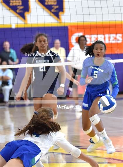 Thumbnail 3 in Xavier College Prep vs. Kamehameha Kapalama (Durango Fall Classic) photogallery.