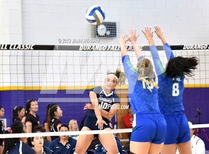 Thumbnail 3 in Xavier College Prep vs. Kamehameha Kapalama (Durango Fall Classic) photogallery.