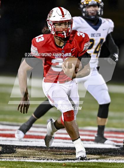 Thumbnail 3 in Delta @ Mississinewa (IHSAA 3A Section 28 Semifinal) photogallery.