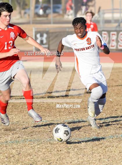 Thumbnail 1 in Poston Butte vs American Leadership Academy - Ironwood (Desert Ridge Cactus Cup Tournament) photogallery.