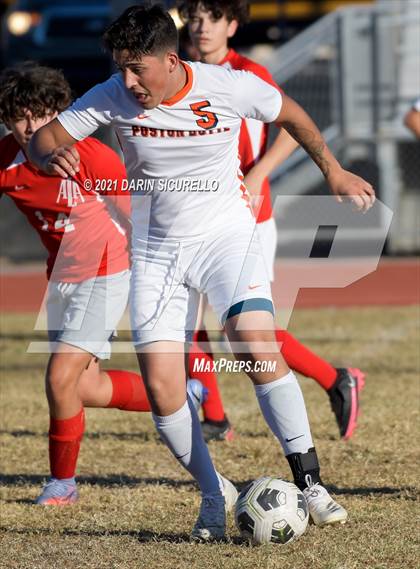 Thumbnail 3 in Poston Butte vs American Leadership Academy - Ironwood (Desert Ridge Cactus Cup Tournament) photogallery.