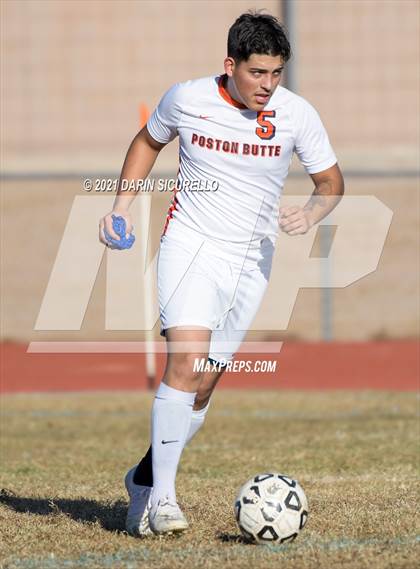 Thumbnail 2 in Poston Butte vs American Leadership Academy - Ironwood (Desert Ridge Cactus Cup Tournament) photogallery.