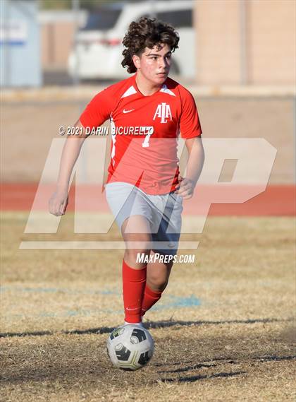 Thumbnail 2 in Poston Butte vs American Leadership Academy - Ironwood (Desert Ridge Cactus Cup Tournament) photogallery.