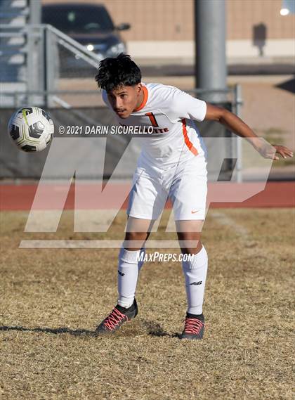 Thumbnail 2 in Poston Butte vs American Leadership Academy - Ironwood (Desert Ridge Cactus Cup Tournament) photogallery.